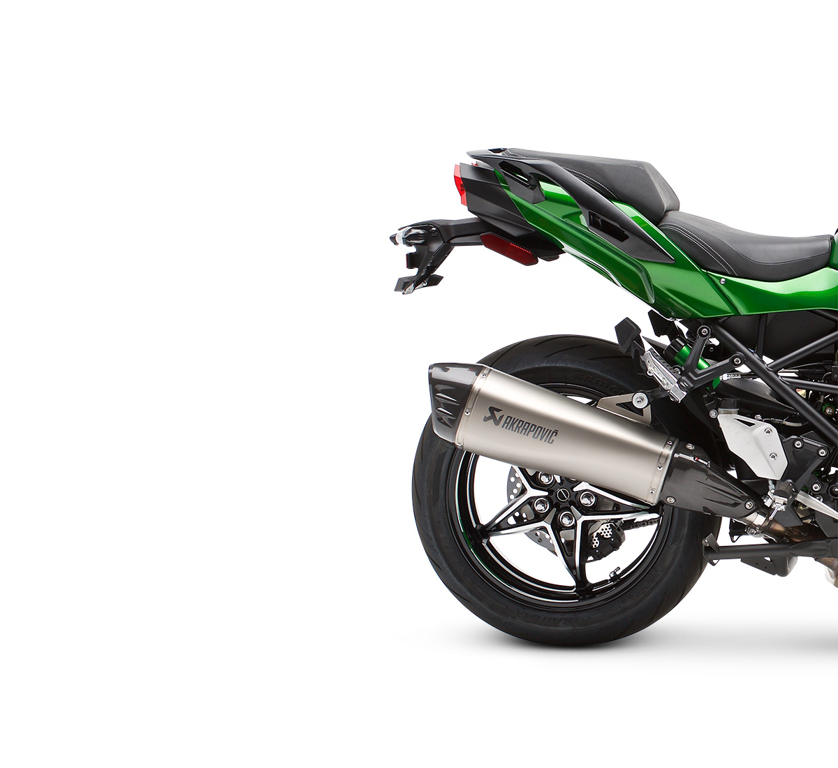 Motorcycle Ninja H2 Sx Akrapovic Slip On Exhaust