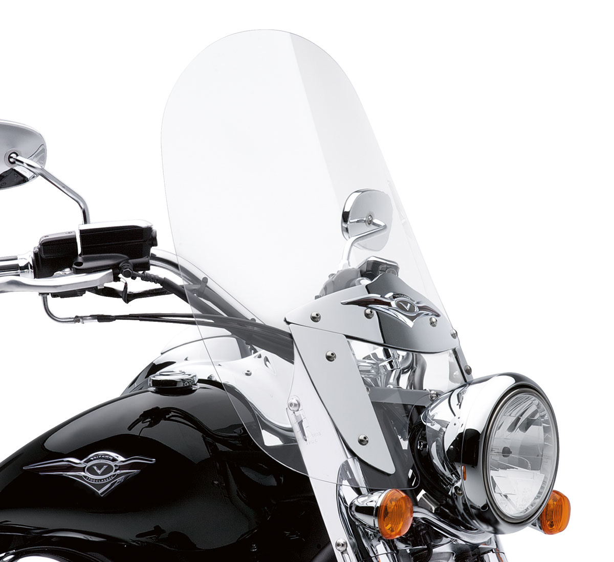 Motorcycle Windshield Kit, 24" Wide x 21" High, Clear