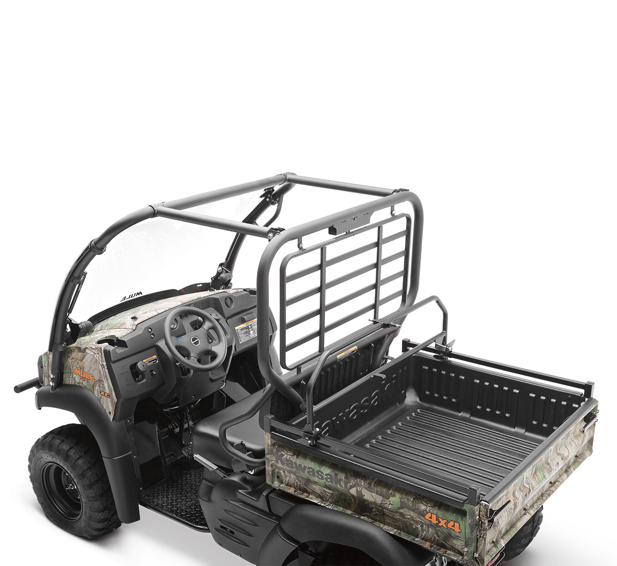 Kawasaki Mule 610 4010 Overhead Double Gun Rack Adjustable 23/"-28/" Easy Install