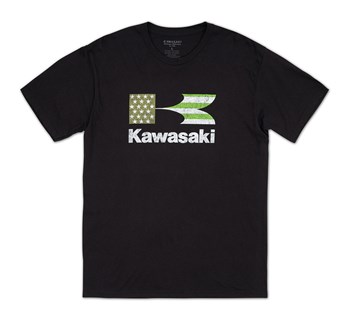 Kawasaki Heritage Stacked Flag T-Shirt model