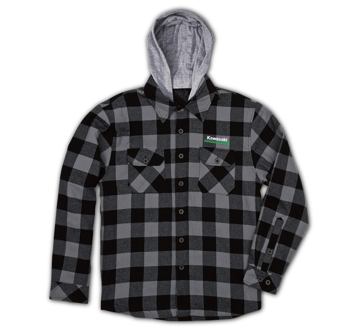 hooded lined flannel jacket