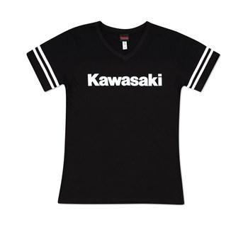 Kawasaki Women's Varsity Tee model