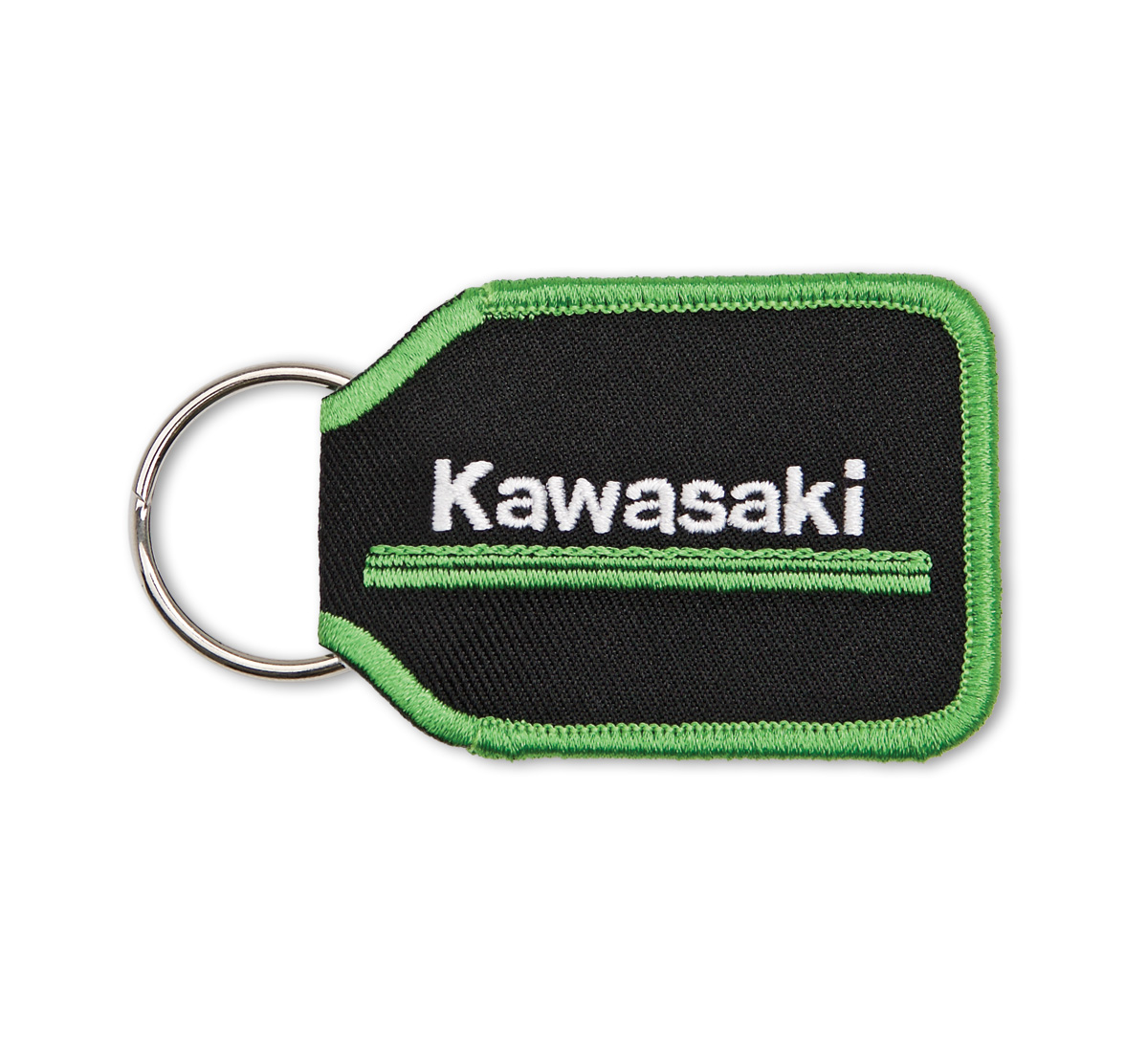 Kawasaki OEM K068-8915-BKNS Kawasaki 3 Green Lines Woven Key