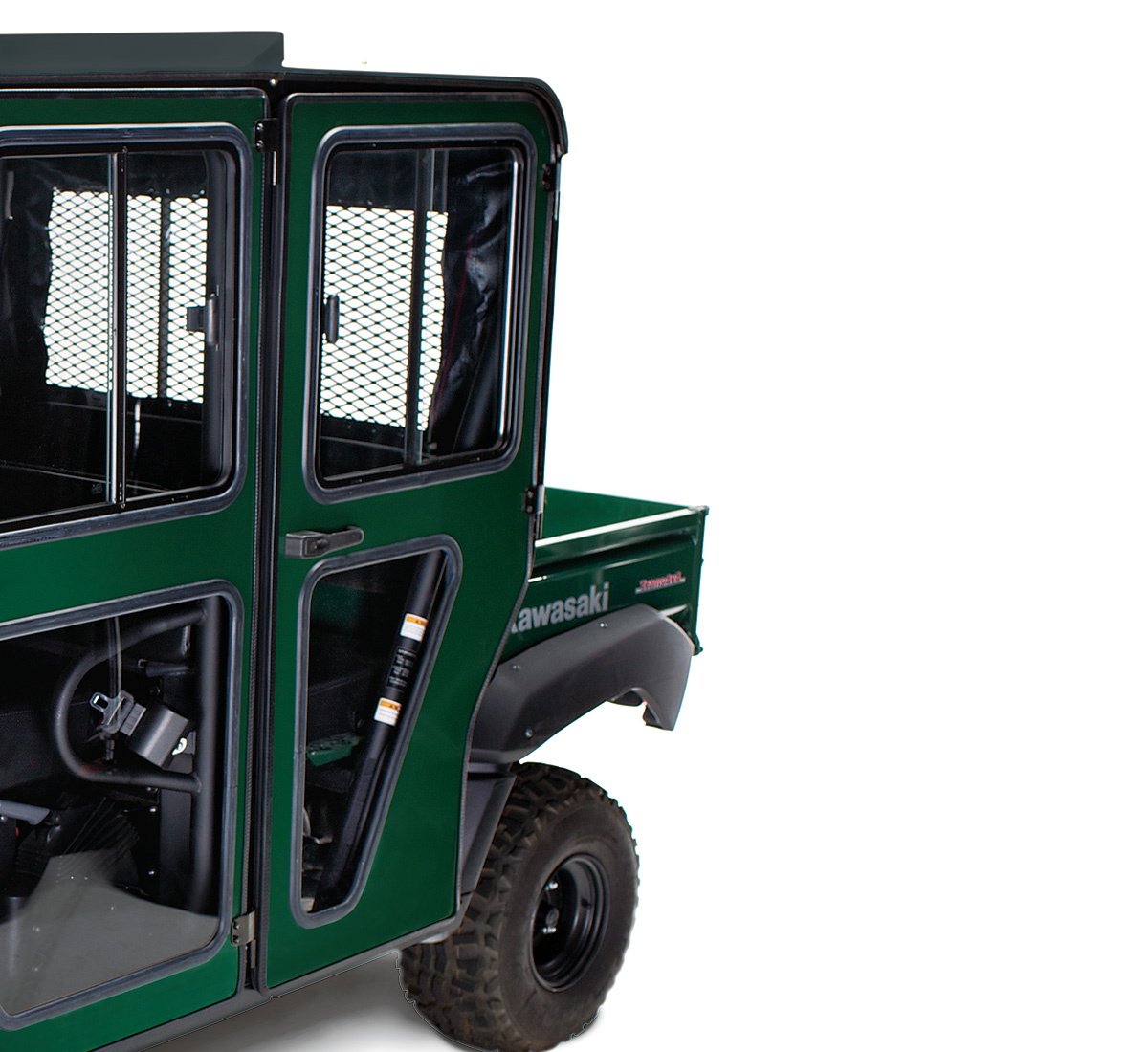 Side X Side Steel Door Set Rear Super Black