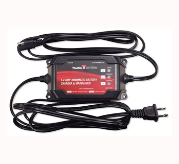 Yuasa® 1.2 Amp Automatic Battery Charger & Maintainer model